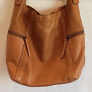 American Leather Genuine Tan Leathrer Shoulder Bag